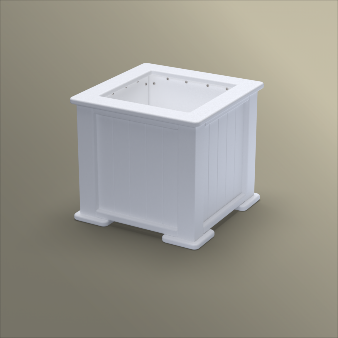 15 in square plastic planter 15 Gallon Outdoor Planter - Eco-Friendly Marine-Grade Polymer